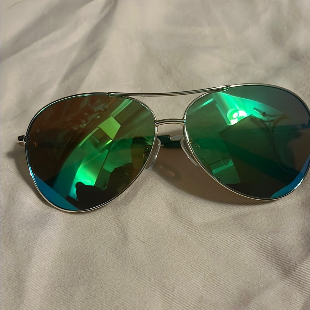 Cole Haan Green and Blue Aviator Sunglasses